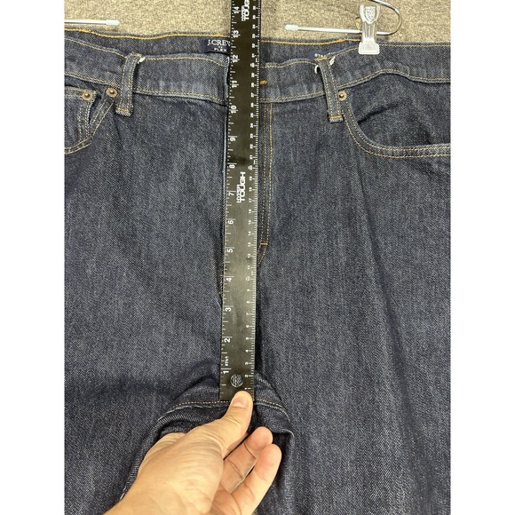 J. Crew Selvedge Flex Jeans Mens 40x32 Dark Wash Straight Leg Stretch - Picture 5 of 11